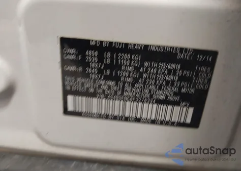 2015 Subaru Outback 3.6R Limited из США, поврежденный, VIN 4S4BSENC6F3276334